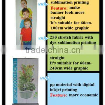 Economical Roll Up Screen With Polyester Printing