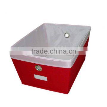 Red storaege shoe bin