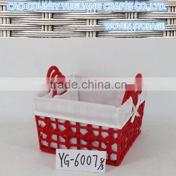 Decorative Handmade Fabric Rope Storage Basket