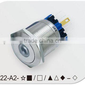 IP67 dot illuminated 22mm push button switch