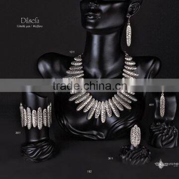 Ring Earring Bracelet Necklace Authentic Turkish Ottoman Ethnic Antique Jewelery Set photo-6