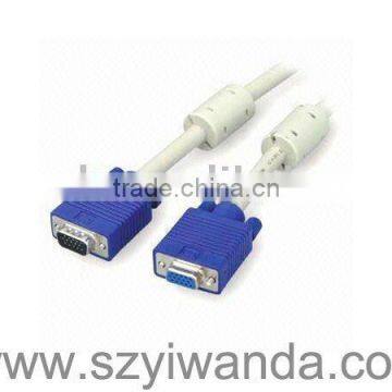 good quality VGA DB15P male to female with ferrites cable