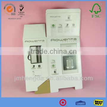 Customization Corrugated White Packaging Box With Colorful Design