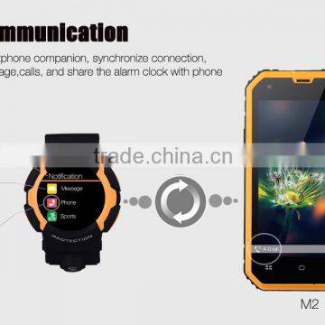 Intelligent waterproof sports watch, with 3G ,BT,see text messages, synchronization time weather, photo camera