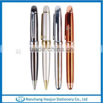 Newly Classical Metal Chromed Roller Pen,Novelty Sliver Metal Roller Pens Made In China