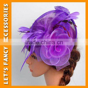 PGHD0329 Feather Hair Clip Mini Top Hat Hair Accessories Bridal Flower Hair Clip photo-6