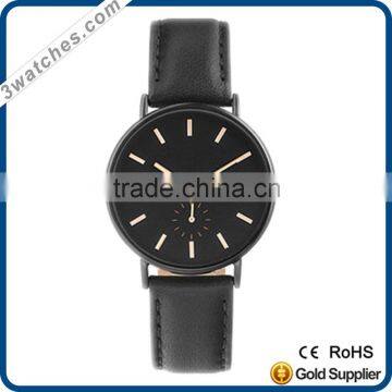 genuine leather stainless steel watches hot fashion quartz OEM original branded fashion wrist watches