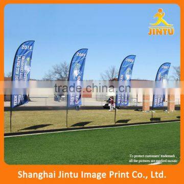 2016 Polyester advertising beach feather flag,flying flag