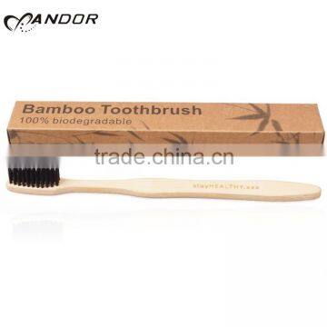 Hotel Natural Wood Disposable Toothbrush photo-3