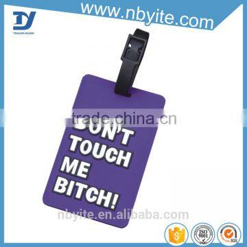 wholesale high quality colorful custom logo printed pvc travel luggage tag