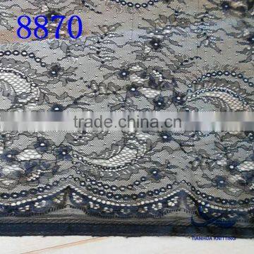 100% Nylon Warp-knitted Lace Fabric Factory Stock Supply 8870 photo-5