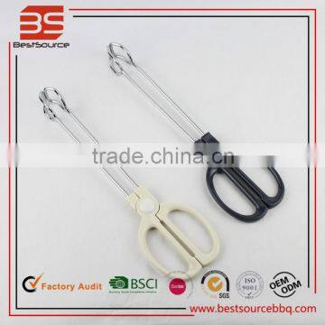 Stainless Steel Food Tongs with Silicone Clamp/grill tongs