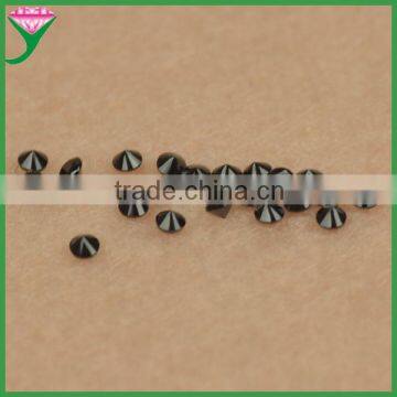 Wuzhou European Machine Cut Round Faceted Nano Black Spinel, Black Spinel Stone photo-2