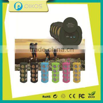 TF Card Silicon Double Speaker 1400mah Lithium Battery Hands Free Outdoor Stereo Music Bicycle Bluetooth Speaker