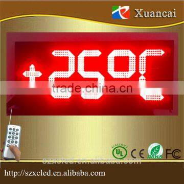 Waterproof 8"10" 12"16"18"20"24"inch LED numbers boards LED petrol gas price station SIGN /LEDTime Temperature display panel