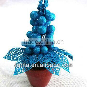 Beautiful home decr blue artificial bonsai