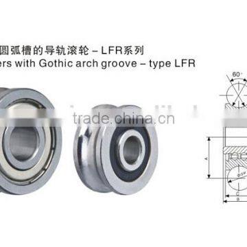 China Bearing Supplier Bearing LFR50/5NPP U GrooveTrack Roller Bearings With Size 5*17*8mm photo-4