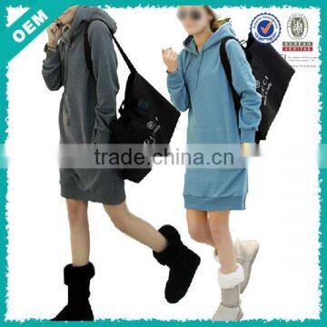 Long blank sweatshirt with buttons (lyh010048)