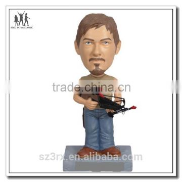 Plastic personalized army soldier bobble dolls with your face, factory custom made your face bobblehead maker