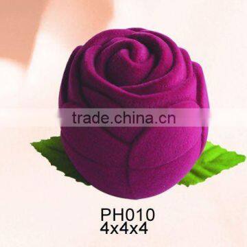 burgandy velvet ring box for jewelry