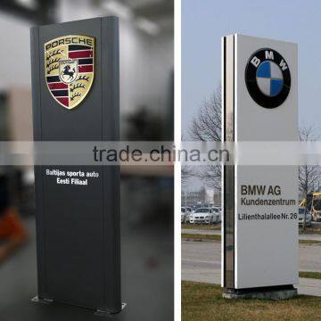 Outdoor aluminum large 3d led sign standing sign