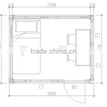 Sandwich prefabricated houses wood