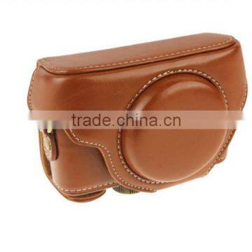 Alibaba competitive price newest leather Camera Bag in Dongguan