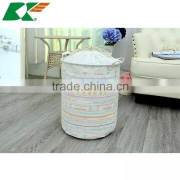 2015 new Zakka Drawstring Sealable Cotton Linen Clothes Toy Storage Barrels