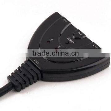 HDMI 3 in 1 Out Pigtail Adapter HDMI Switch Extender Switcher Splitter Hub With Cable For HDTV 1080P photo-4