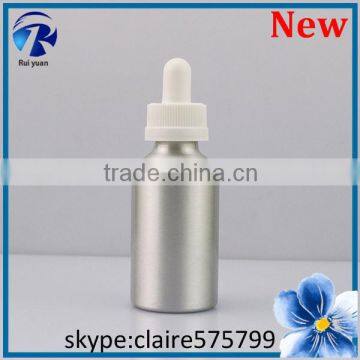Fancy unique decorative aluminum dropper bottle with childproof cap