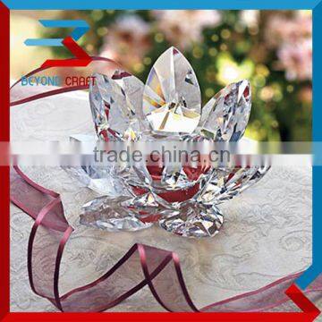 Special Design Crystal Lotus Tealight Holder Wedding Souvenirs