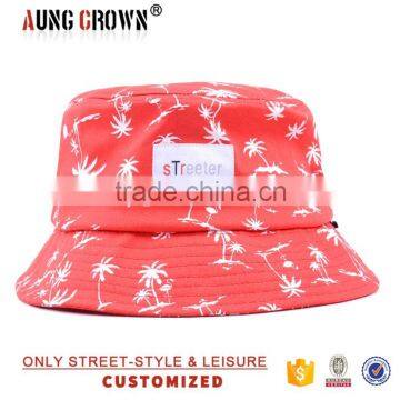 Plain stylish Hawaii no minimum bucket hat all over custom