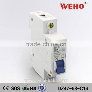 Competitive price c16n circuit breaker mcb single pole mini circuit breaker mcb