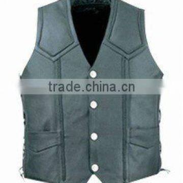 DL-1582 Leather Vest in Cowhide Leather