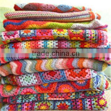 Hot sales for Cotton Handmade Crochet Blanket Fashion crochet baby blanket