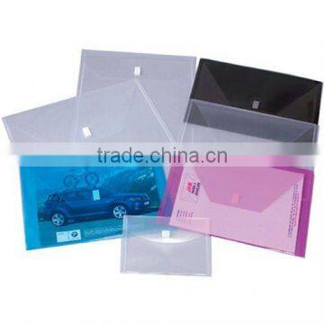 Plastic Document Holders with hook and loop closure