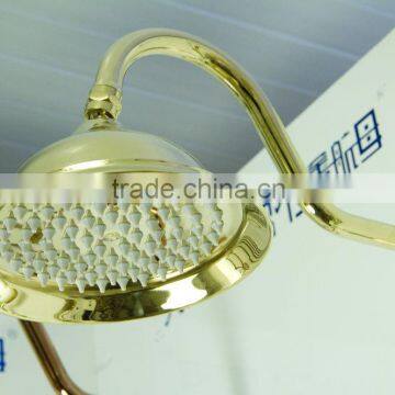 Professional Modern Style Water Saving Antique Brass Rain Bath Shower Head Set