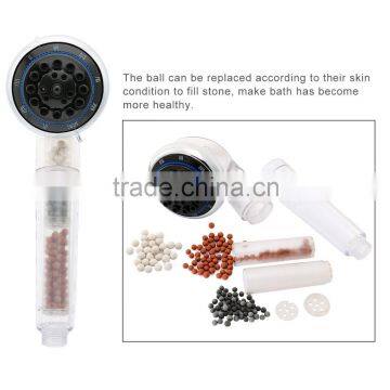 Filtered Hand Held Shower Head Filtration, High Pressure Rainfall Spa Water Saving, Negative Ionic Ion Flow Filter Handheld Show photo-4