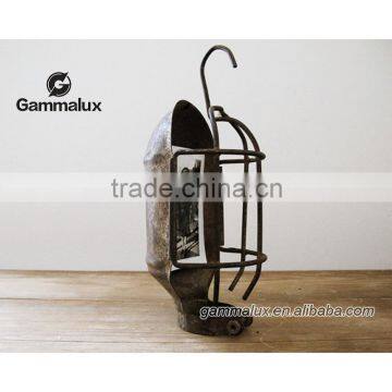 Antique Cage Light Frame, Industrial Salvage photo-2