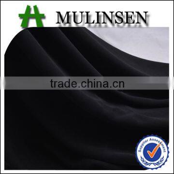 Mulinsen textile woven cheap wool peach dyed plain fabric for black abaya