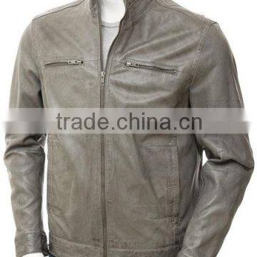 Leather Racing Jacketa short