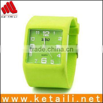 Hot sale silicone wristband watch, silicone sports watch, silicone rubber watch