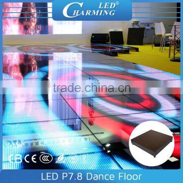 High quality P7.8 star light dance floor, led display floor lighting