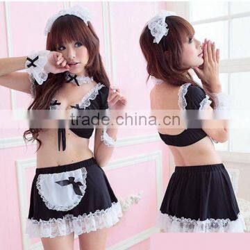 C410 Sexy Maid Cosplay Lingerie Costume Sex Uniform Sexy cosplay clothes