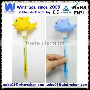 School pen/rubber dolphin pen/toy pen for kids