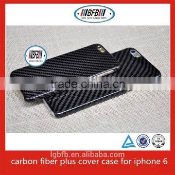 carbon fiber plus cover phone case for iphone 6/iphone 6 plus