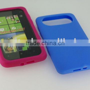 mobile phone silicon case for HTC HD7