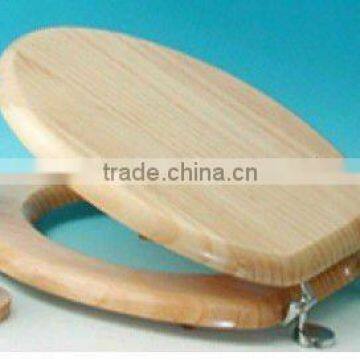 Solid Wood Slow Close Toilet Seat