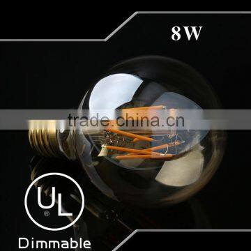 8w dimmable G95 E26 E27 B22 energy saving UL antique Edison bulb led lights led bulb