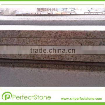 Flat edge sunset gold G682 prefab granite countertop